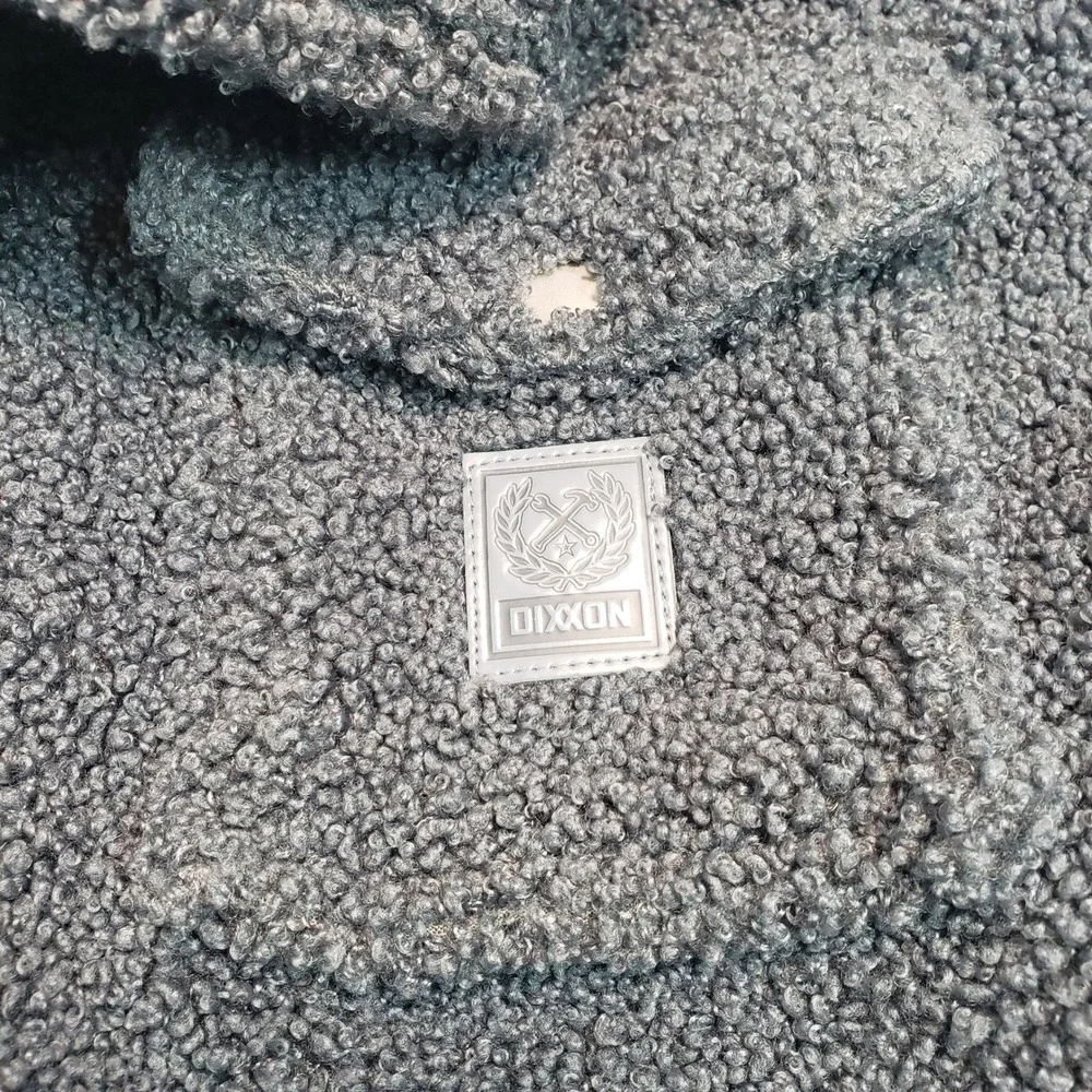 Dixxon Flannel Company Hyna Sherpa Jacket‎ Mens Size M Charcoal Grey Plaid Lined